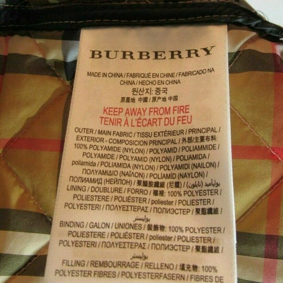 Burberry Baby Girls Pink Quilted Jacket - Picture 5 of 6